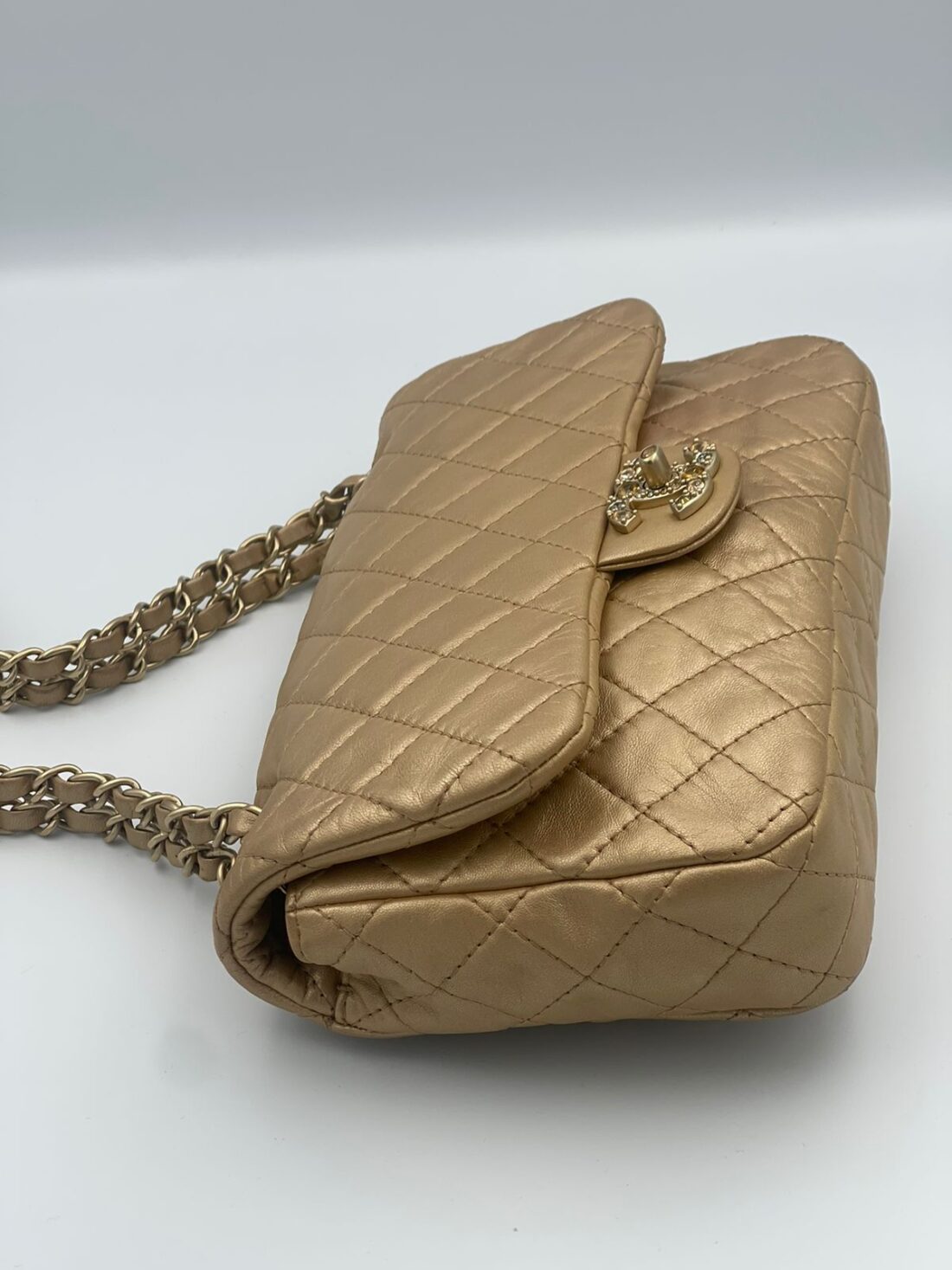 Chanel - Circa 2011 Soft Lambskin Precious Stone Single Flap Medium - Image 7