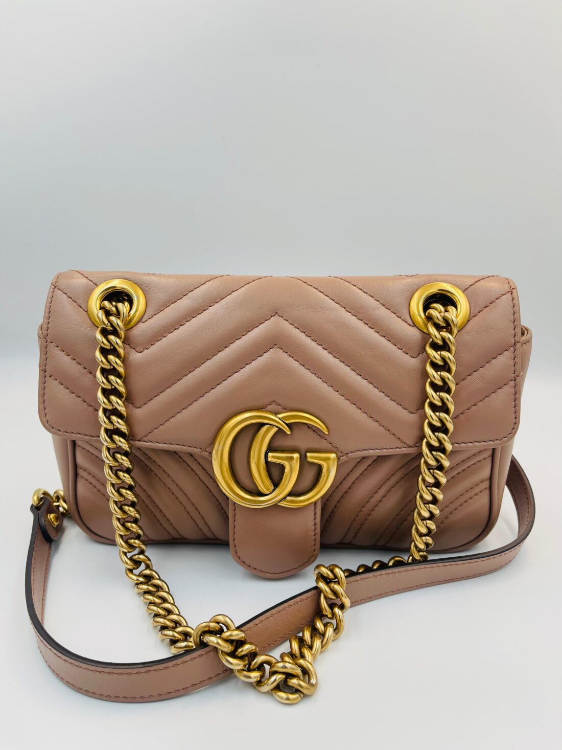 Gucci - GG Marmont quilted Shoulder bag - Dusty Pink