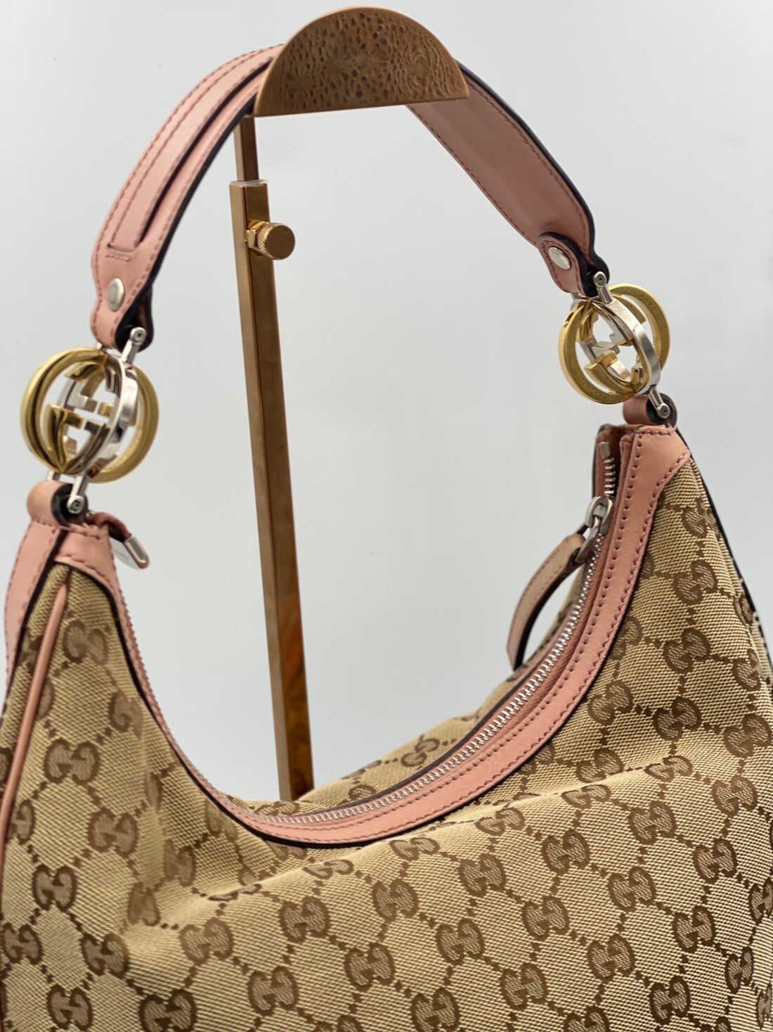 Gucci - GG Canvas & Leather Shoulder bag - Image 2