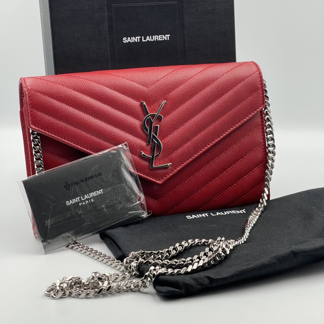 Saint Laurent - Cassandre Chain Wallet - Image 5