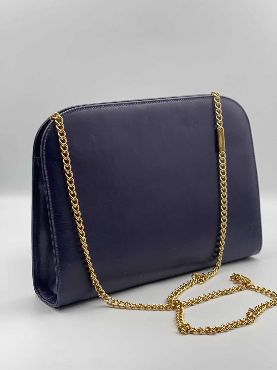 Ferragamo - Gancini Leather Chain Shoulder Bag - Image 3