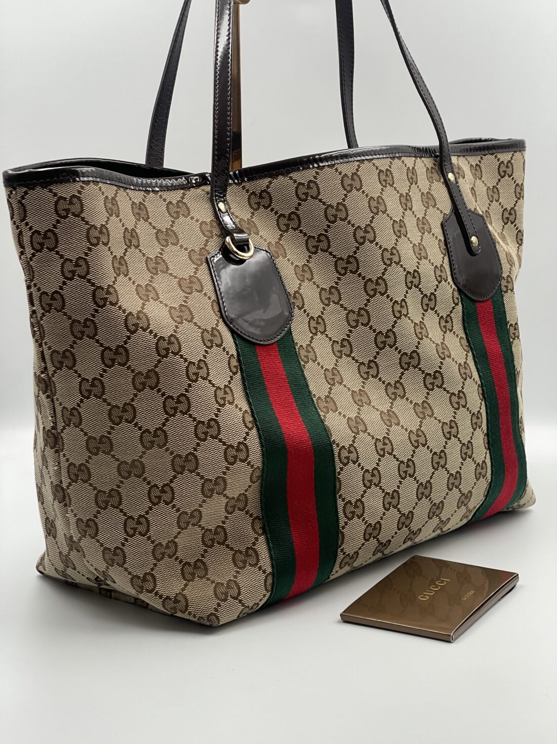 Gucci - GG Canvas & Leather Tote