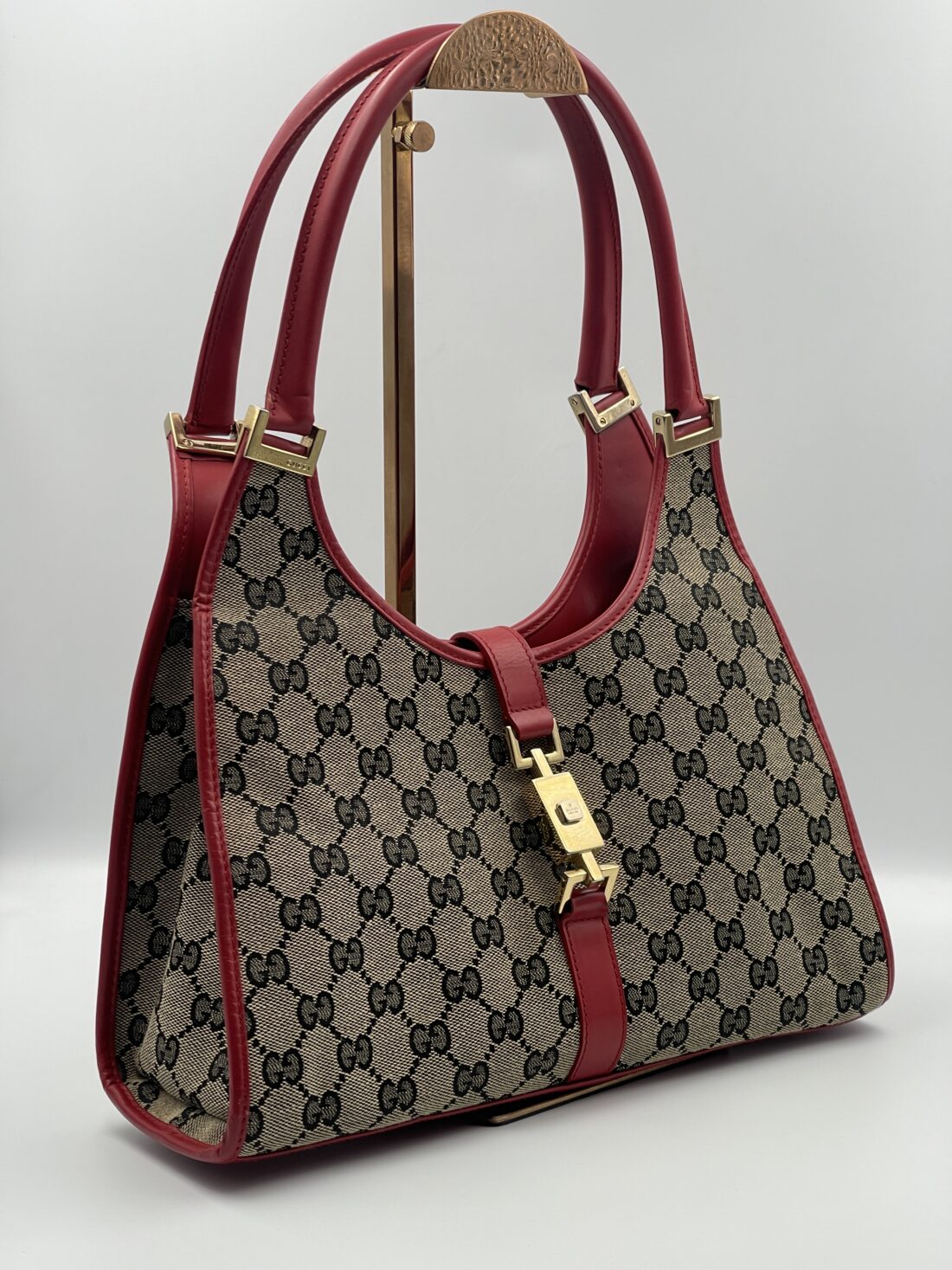 Gucci - Jackie Canvas & Leather Shoulder bag