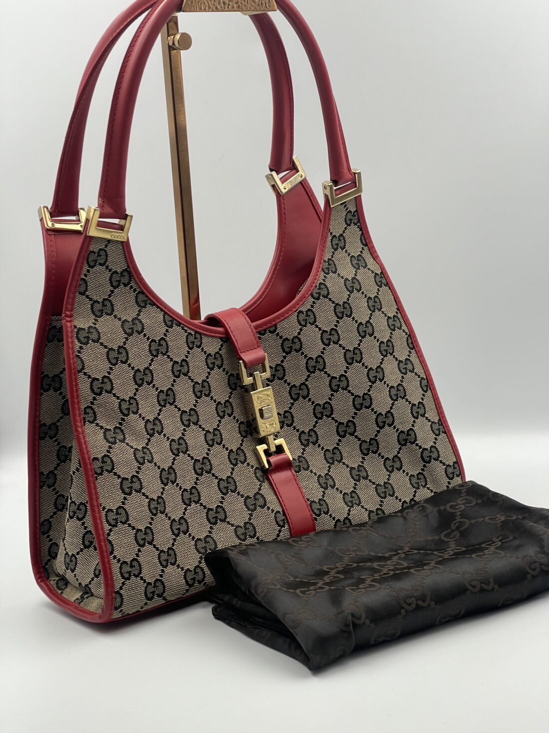 Gucci - Jackie Canvas & Leather Shoulder bag - Image 12