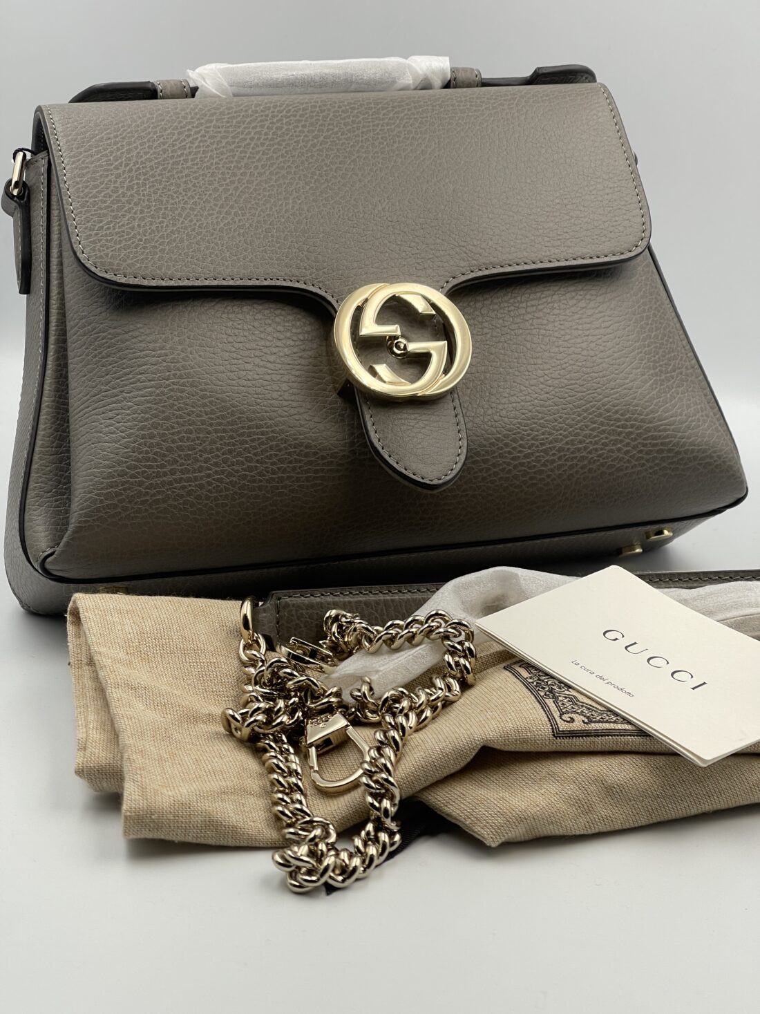 Gucci - Interlocking GG Top Handle Bag - Image 2