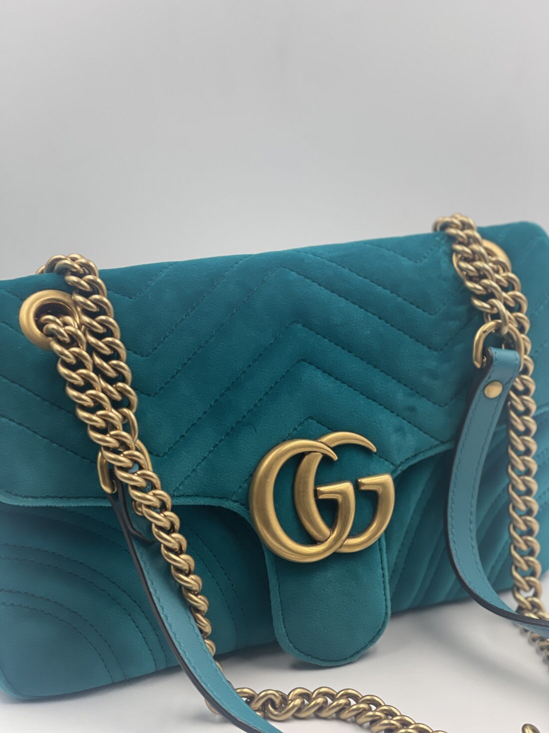 Gucci - GG Marmont Velvet Shoulder Bag - Image 3