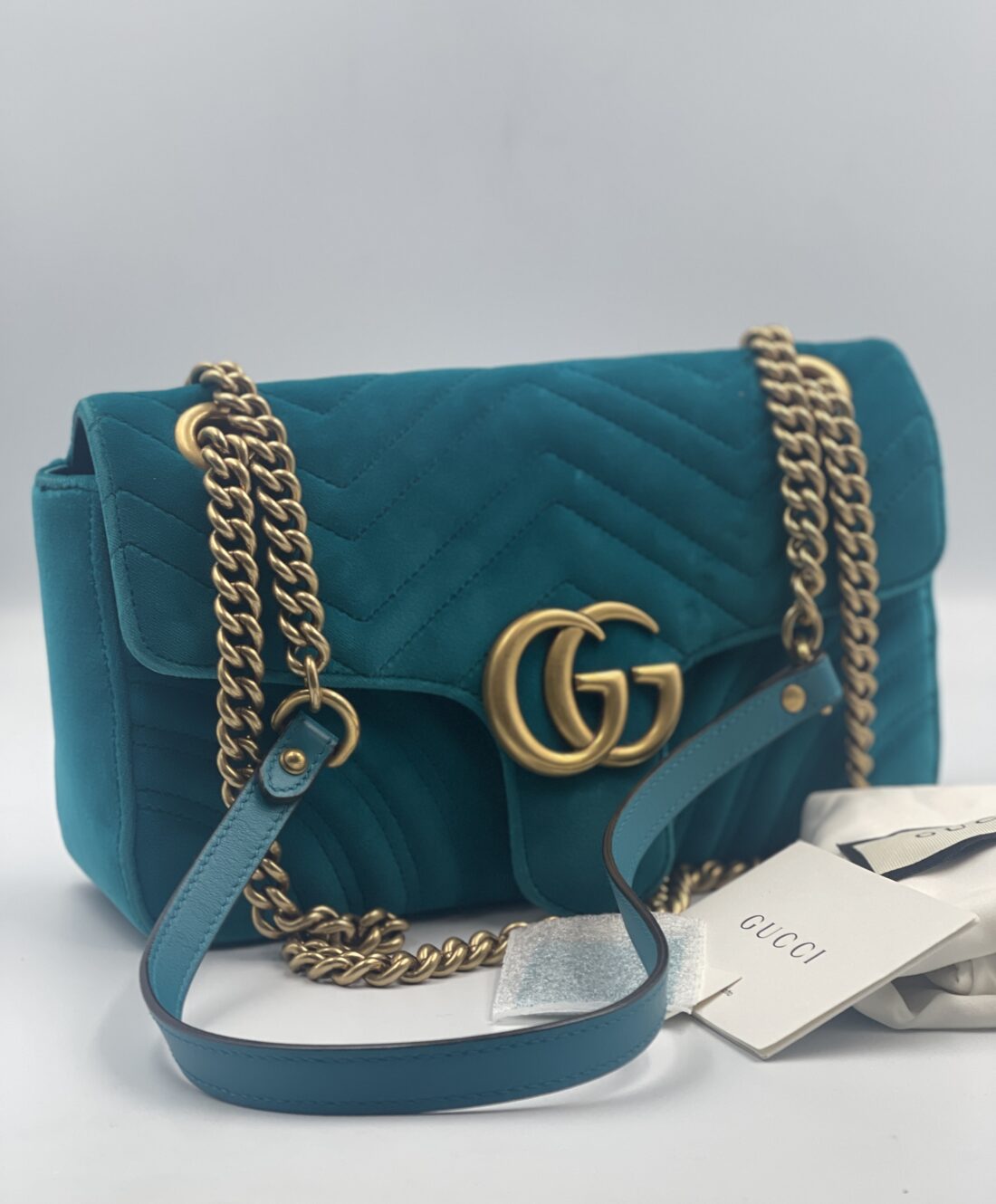 Gucci - GG Marmont Velvet Shoulder Bag - Image 8