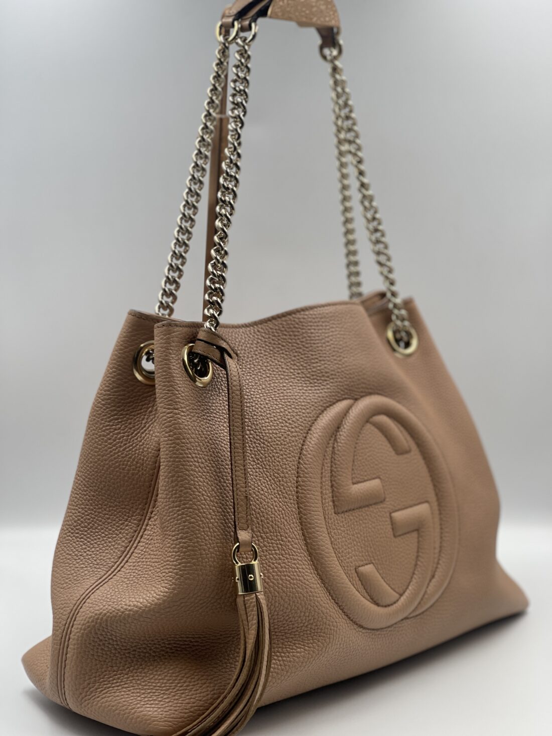 Gucci - Soho Leather Chain Tote Bag