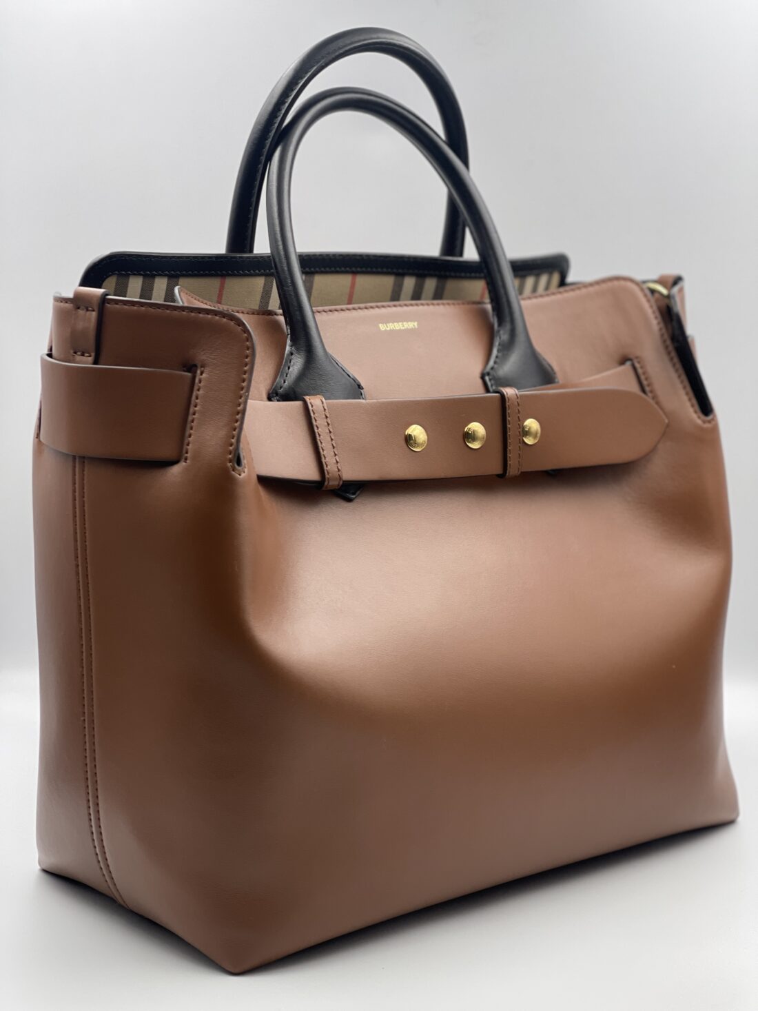 Burberry - Leather 2 Way Tote Bag