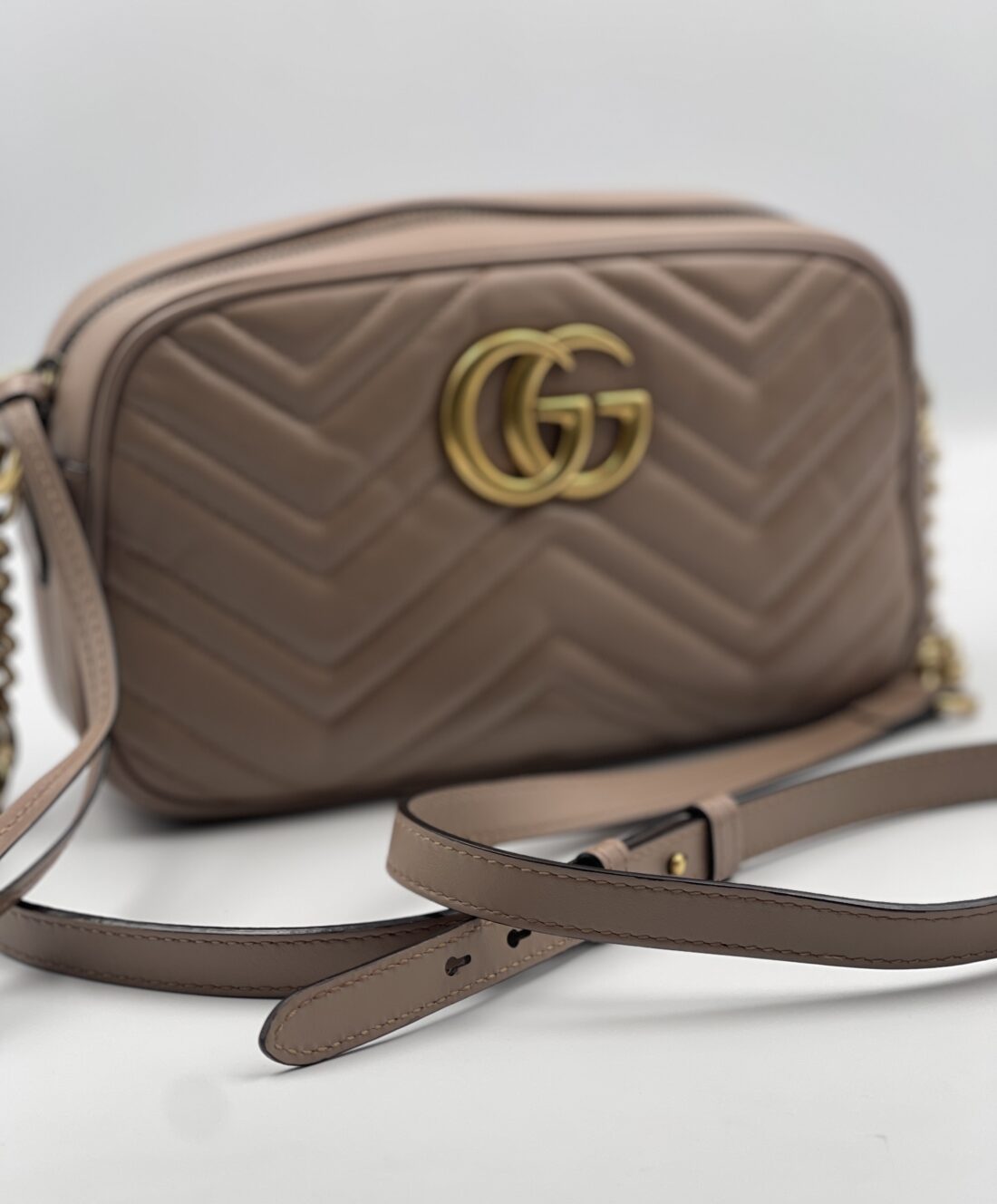 Gucci - GG Marmont Leather Chain Shoulder Bag - Image 2