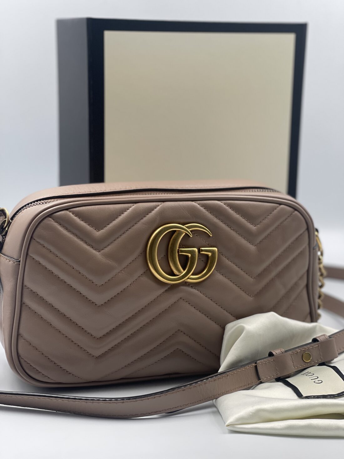 Gucci - GG Marmont Leather Chain Shoulder Bag