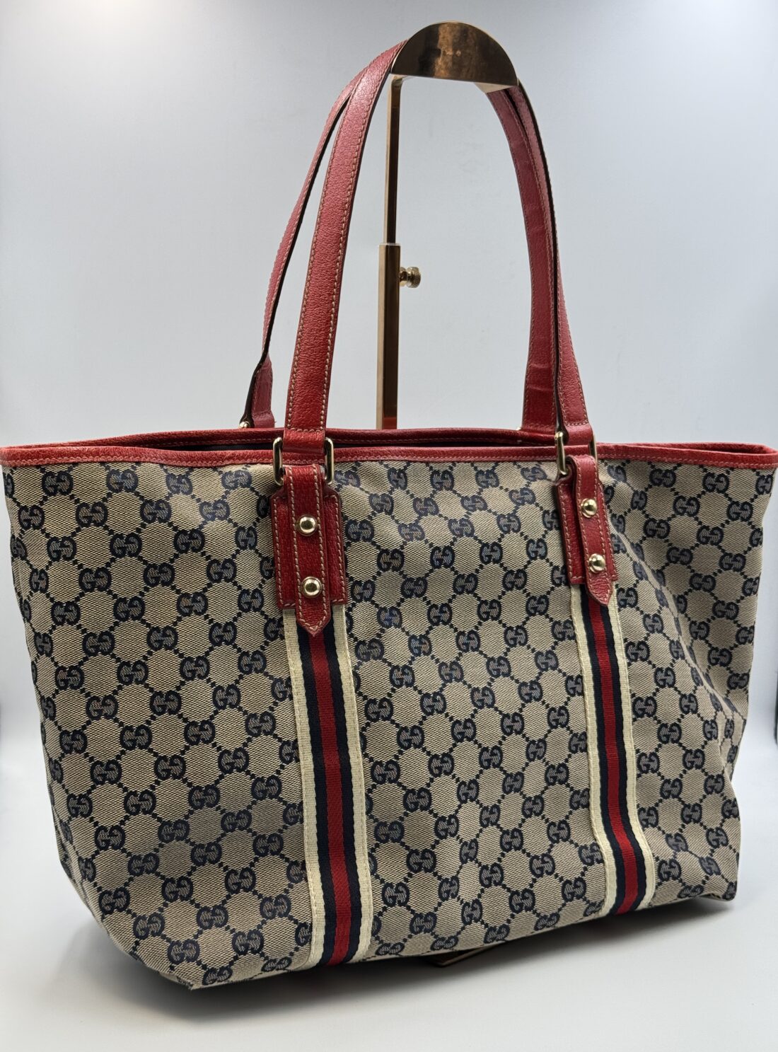 Gucci - GG Canvas Canvas & Leather Tote bag - Image 6