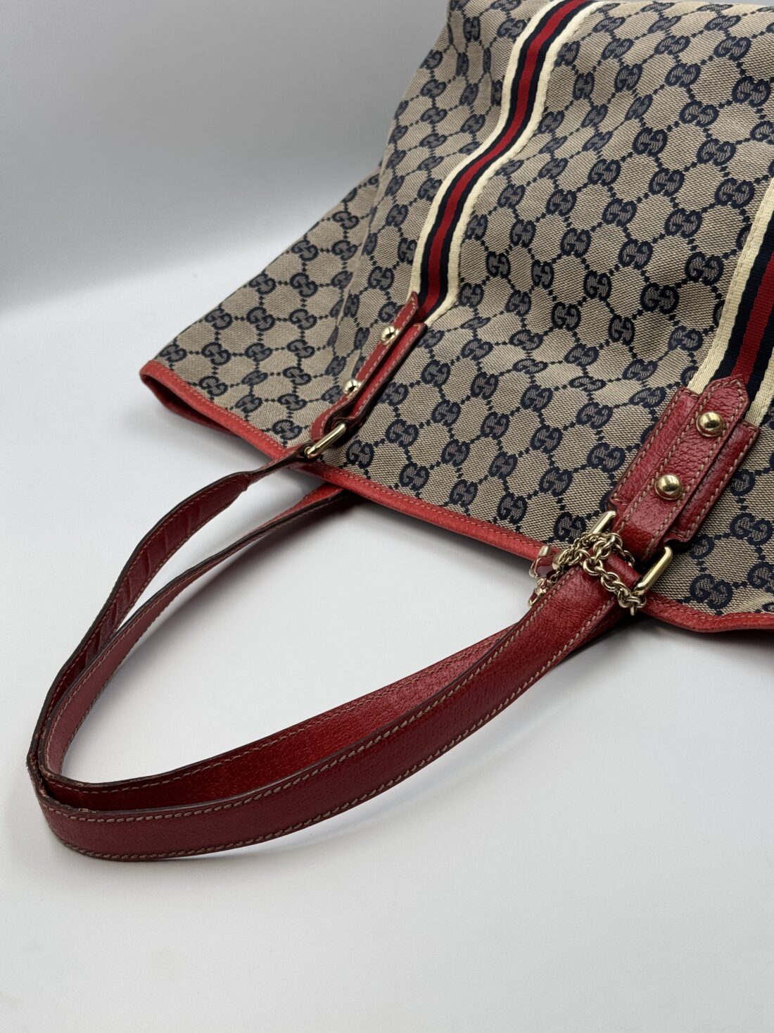 Gucci - GG Canvas Canvas & Leather Tote bag - Image 8