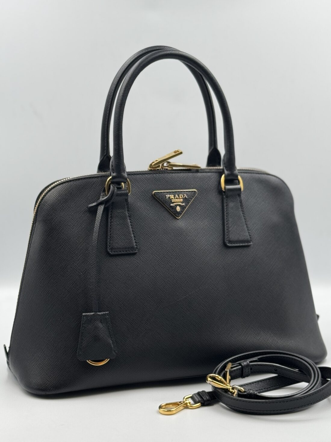 Prada - Saffiano Leather 2 Way Handbag - Image 2