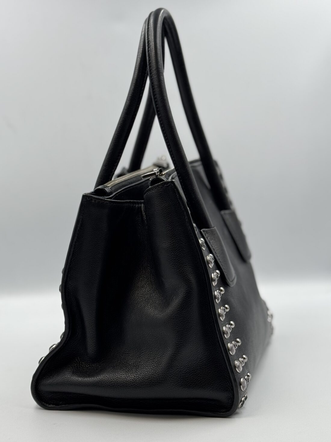 Prada - Saffiano Crystal Leather Small 2 Way Handbag - Image 4