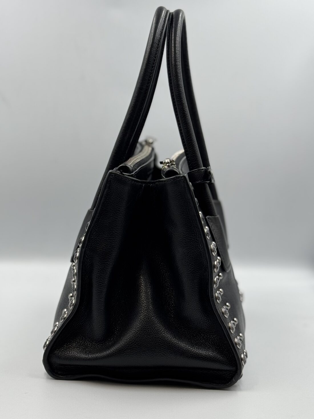 Prada - Saffiano Crystal Leather Small 2 Way Handbag - Image 5