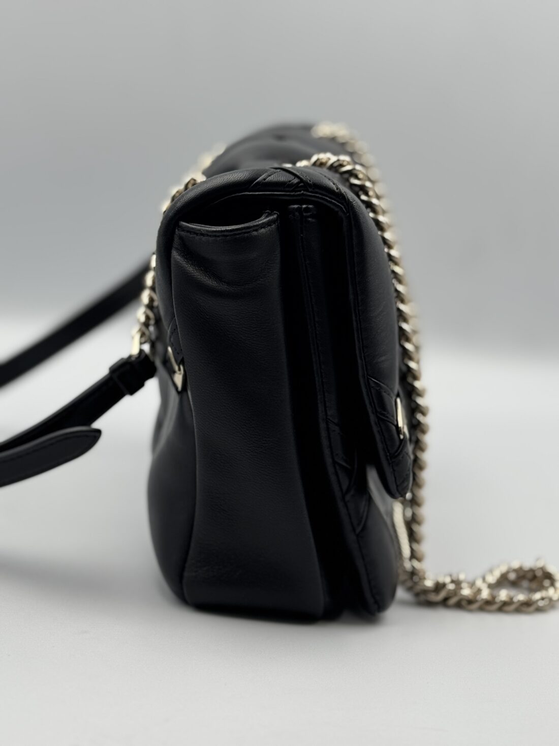 Ferragamo - Leather Chain Shoulder Bag - Image 5