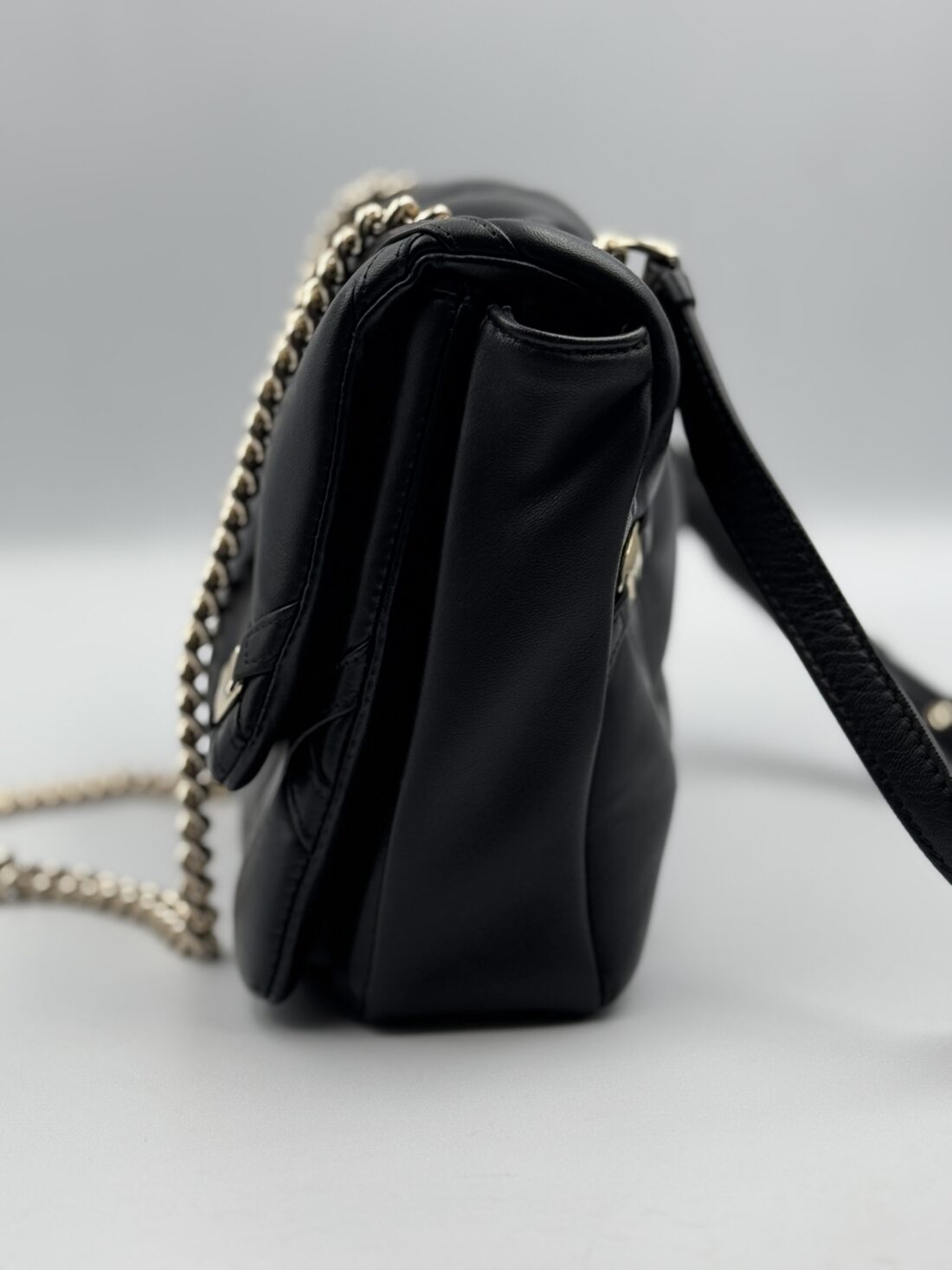 Ferragamo - Leather Chain Shoulder Bag - Image 6