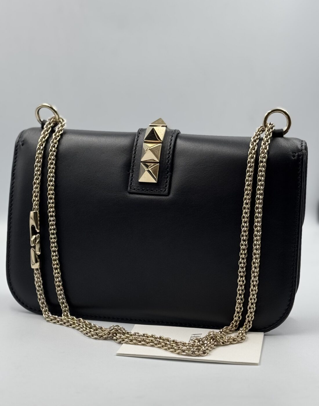 Valentino Garavani - Rockstud Leather Chain Shoulder Bag - Image 3