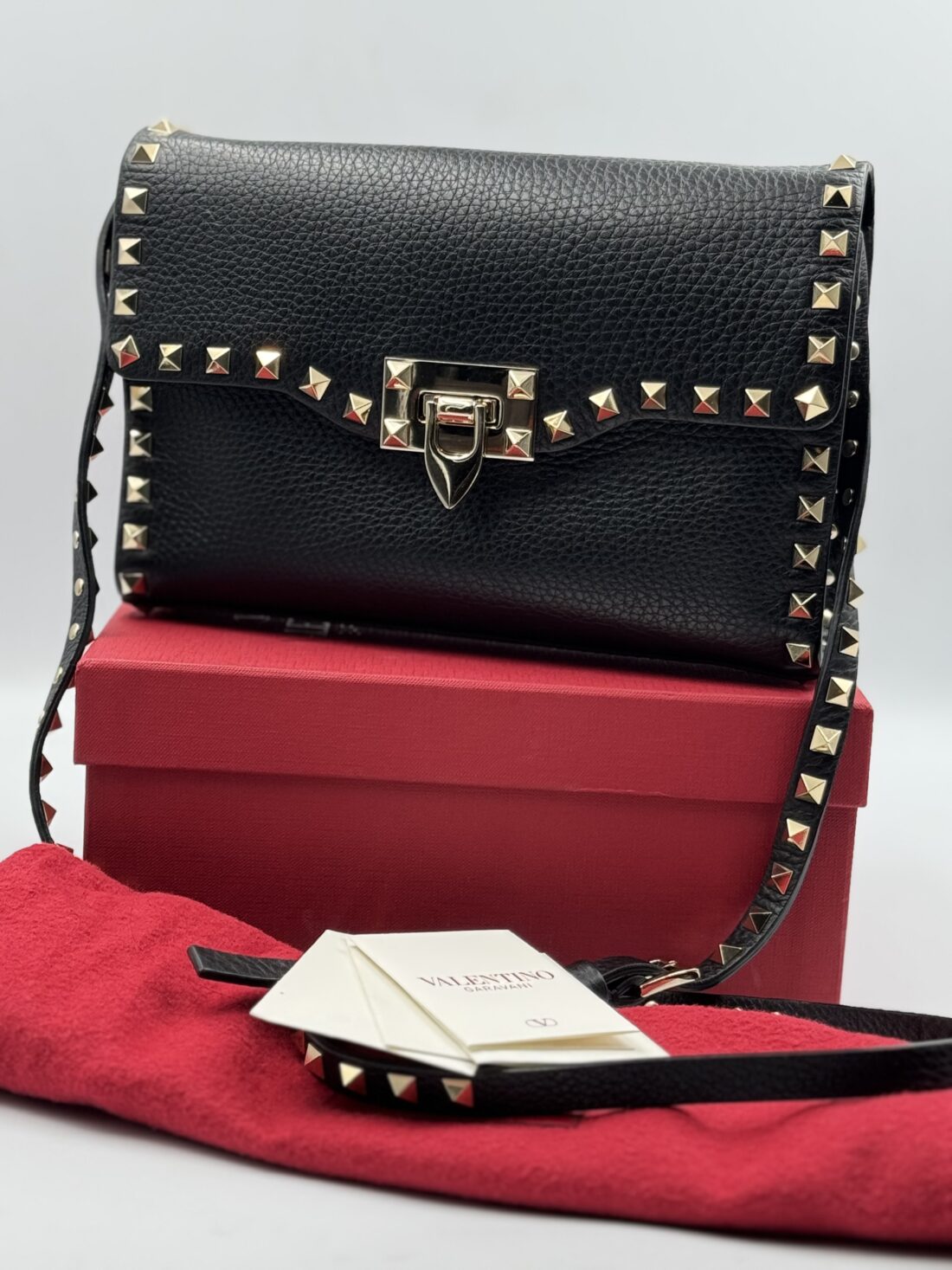 Valentino Garavani - Rockstud Leather Flap Crossbody - Image 2