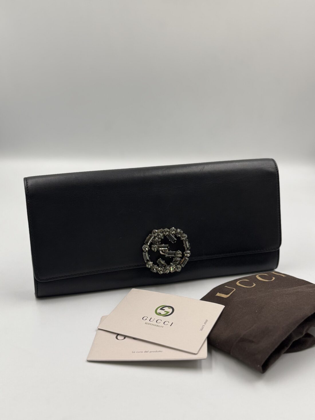 Gucci - Broadway GG Crystal Closure Clutch