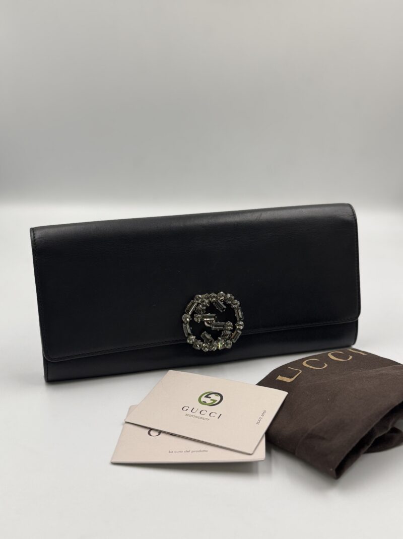 Gucci - Broadway GG Crystal Closure Clutch
