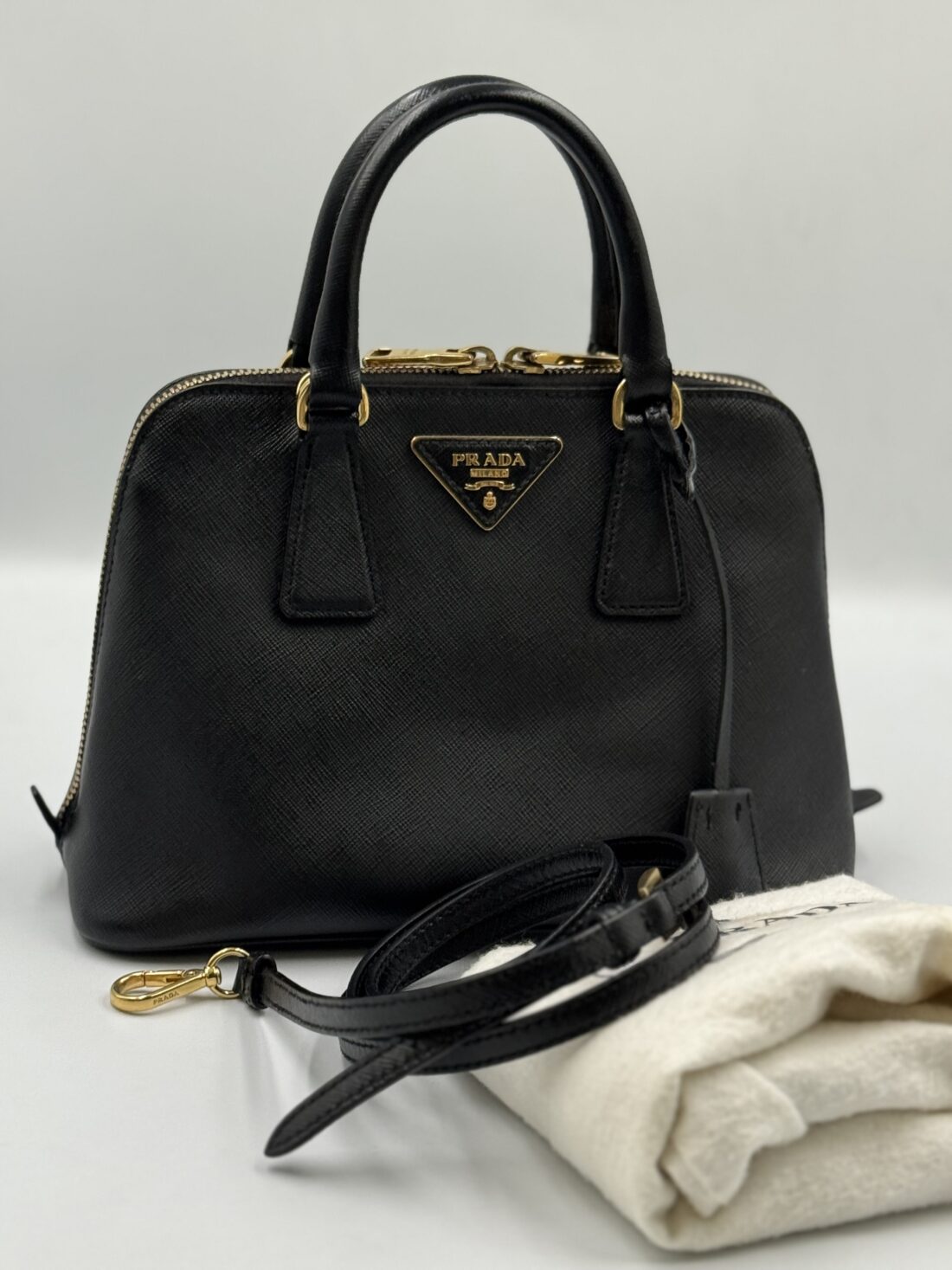 Prada - Saffiano Leather 2 Way Handbag - Image 2