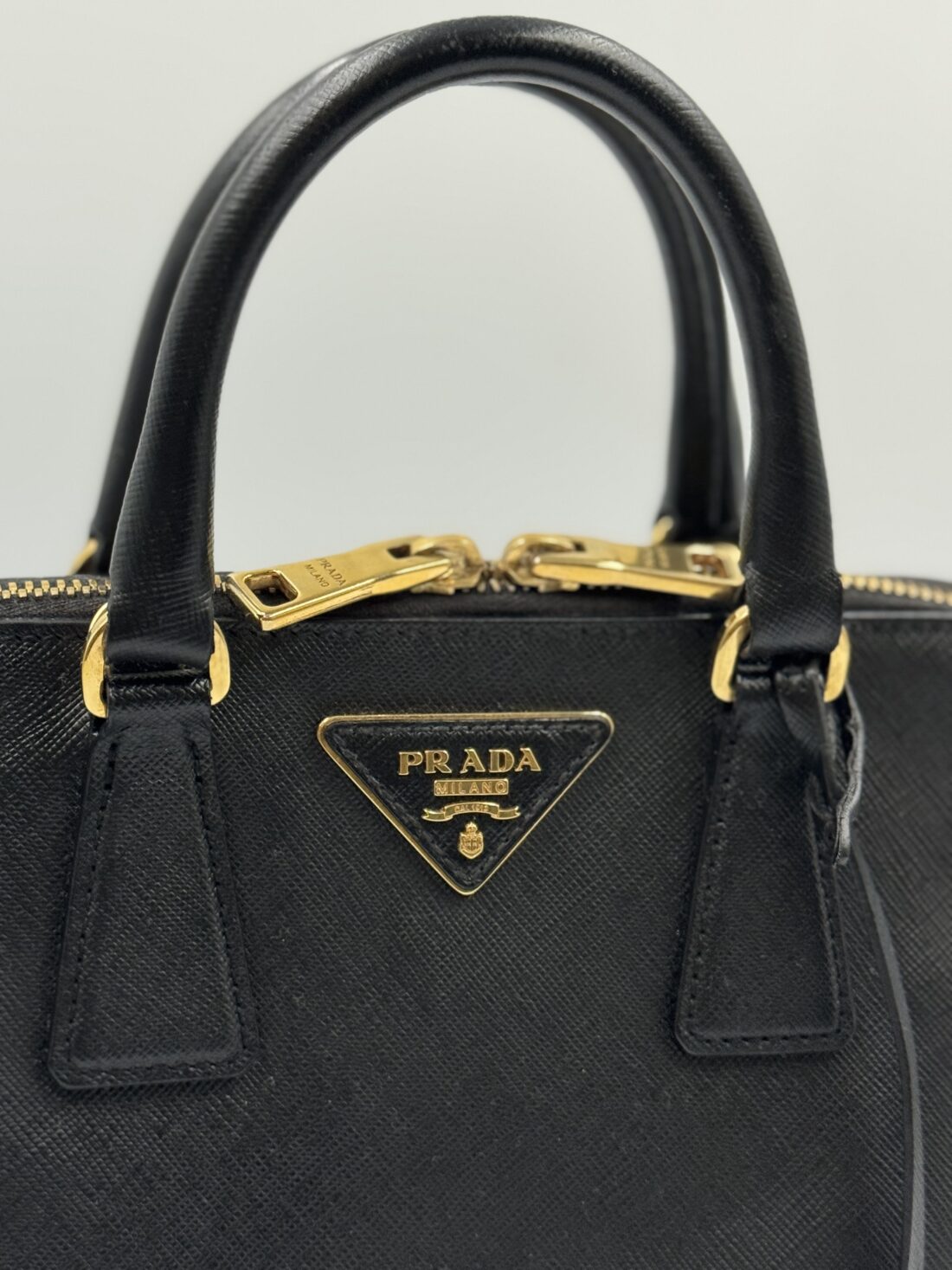 Prada - Saffiano Leather 2 Way Handbag - Image 8