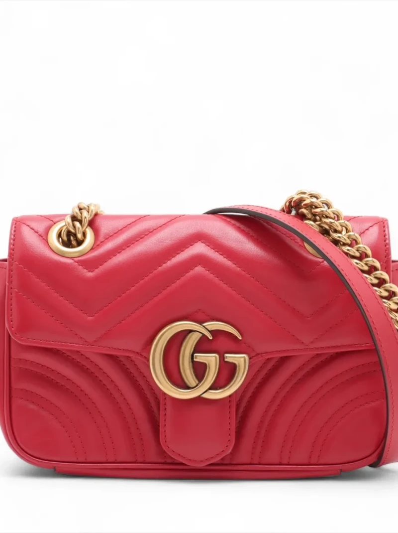 Gucci - GG Marmont Leather Chain Shoulder Bag
