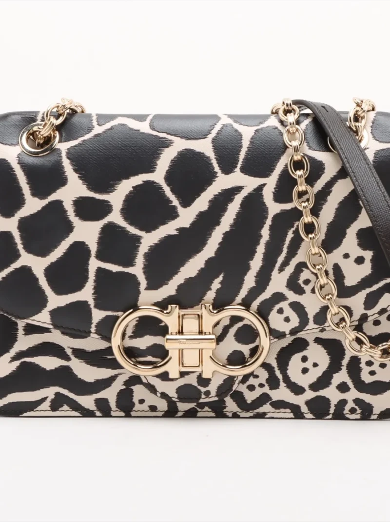 Ferragamo - Gancini Leather Chain Shoulder Bag