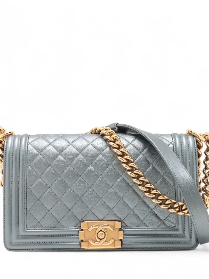 Chanel - BOY CHANEL 25 Leather Chain Shoulder Bag