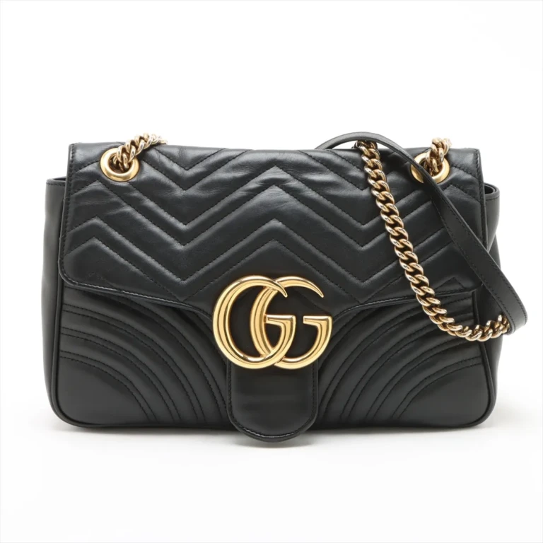Gucci - GG Marmont Leather Chain Shoulder Bag