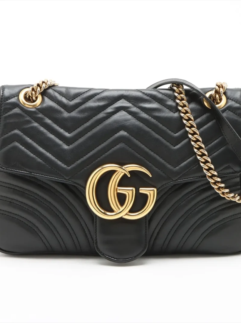 Gucci - GG Marmont Leather Chain Shoulder Bag