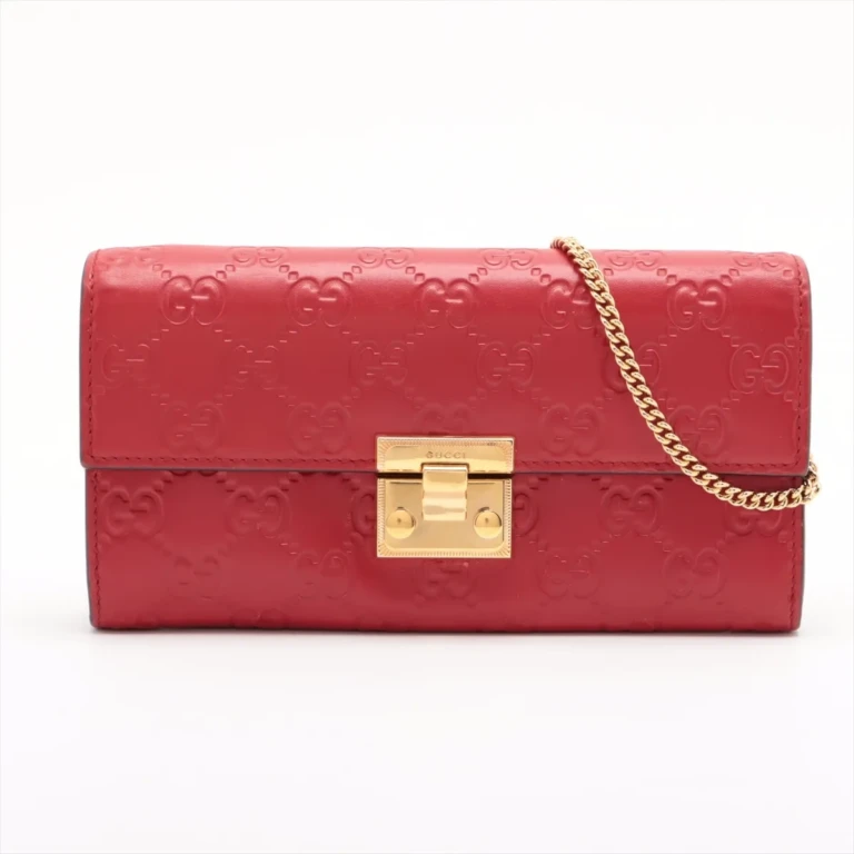 Gucci - Guccissima Leather Chain Wallet
