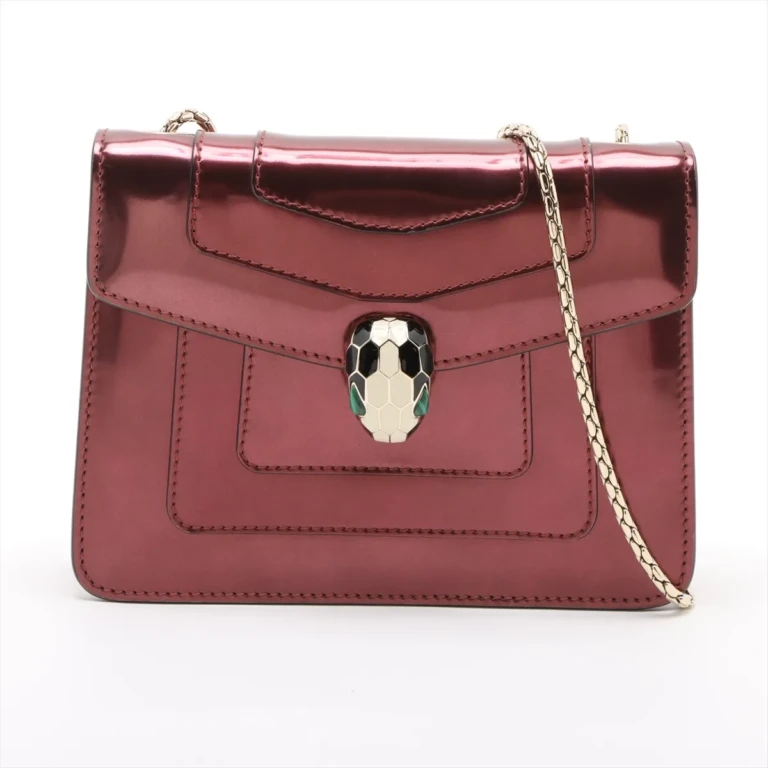 Bvlgari - Serpenti Forever Patent Leather Chain Shoulder Bag