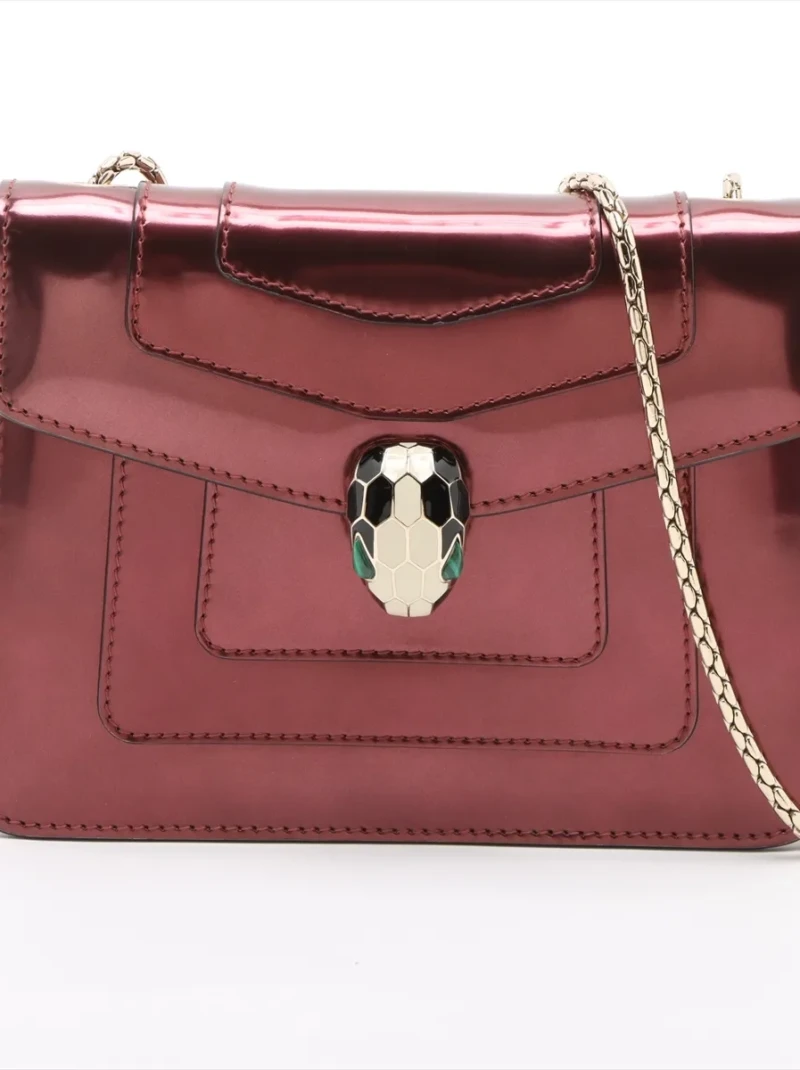 Bvlgari - Serpenti Forever Patent Leather Chain Shoulder Bag