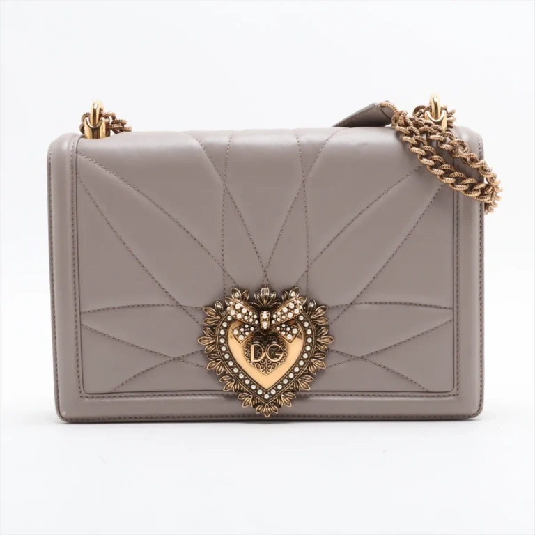Dolce & Gabbana - Devotion Leather Chain Shoulder Bag